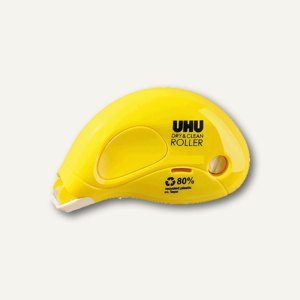 UHU Einweg-Kleberoller ablösbar, 8, 5m, weiß, festklebend, 50475