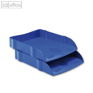 Zweckform Briefkorb ECO-FRIENDLY, blau, 2 Stück, DR100BLUE