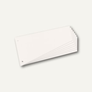 Herlitz Trennstreifen Trapez, 120x230mm, weiß, 100er Pack, 10838506
