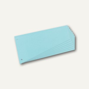 Herlitz Trennstreifen Trapez, 120x230mm, blau, 100er Pack, 10836526