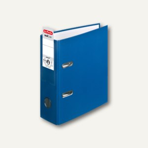 Herlitz Ordner DIN A5 hoch, Rückenbreite 75mm, blau, 10842326