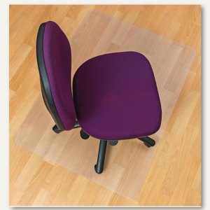 Floortex PVC-Bodenschutzmatte für harte Böden, 75x120 cm, rechteckig, 1275120EV