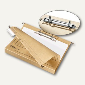 Herlitz Hängesammler DIN A4 mit Ringmechanik, chamois, 10903045