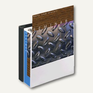 Esselte Ringbuch DIN A4, 4-Ringmechanik 50 mm, mit Außentaschen, weiß, 49705