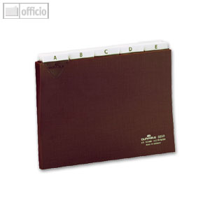 Durable Leitregister, DIN A5 quer, A-Z, Kunststoff, braun, 3250-11
