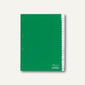 Durable Register blanko, DIN A4, 25-teilig, grün, 6224-05