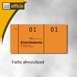 Zweckform Eintrittskarten, farbig sortiert, 5 x 100 Blatt, 871
