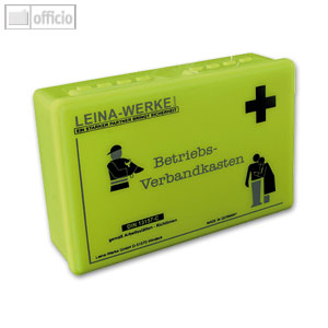 Leina -Werke Betriebsverbandkasten, DIN 13157, neongelb, 235060