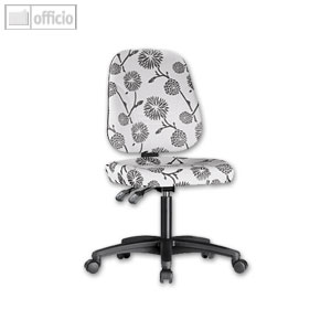 prosedia Drehstuhl BlackWhite, ohne Armlehnen, Lordosenunterstützung, 30012768