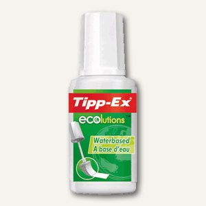 Tipp Ex Korrekturflüssigkeit Ecolutions, weiß, 20 ml, 8806821