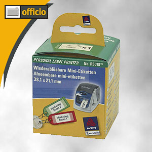 Zweckform ablösbare Rollen-Etiketten , 38, 1x21, 1 mm, weiss, 280 Stück, R5018