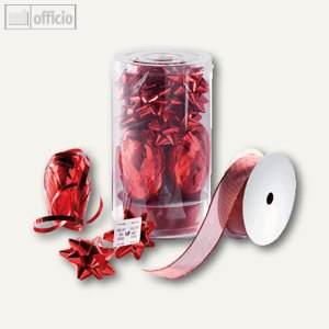 Sigel Geschenk-Schleifenset, 90 x 90 x 160 mm, rot, GB207