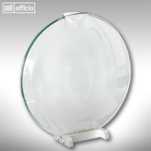 Circle Vase 33 cm, Glas auf Aluminiumständer