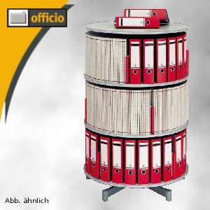 Moll Ordnersäule Rotafile Multifile Ø 93 cm, 5 Etagen für 160 Ordner, 490.405