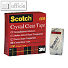 Scotch Klebeband 600 Crystal-Clear, 12 mm x 10 m, Innen-&Oslash; ca. 2,1 cm, C6001210