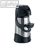 Emsa Getr&auml;nkespender Presto Pump Pot, edelstahl/schwarz, 1660 g, 1.9 l, 500832