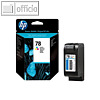 HP Tintenpatrone InkJet Nr.78, 3-farbig, 37 ml, C6