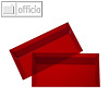 Briefumschlag transparent-rot