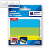 Zweckform Etiketten-Block, 89x25mm, blau/gr&uuml;n/gelb, Inh.120, 8311