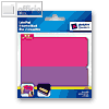 Zweckform Namens-Etiketten-Block, 115x50mm, pink/violett, Inh.80, 8314