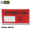 Dokumententasche C6 "LIEFERSCHEIN", 50&micro; selbstklebend, 1.000 St&uuml;ck, Suedplast-6L
