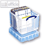 Aufbewahrungsboxen f&uuml;r LPs 370x310x310mm, Kunststoff transparent, 2 St. 4801583