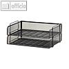 OSCO Briefkorb Mesh quer, 340 x 82 x 250 mm, schwarz, stapelbar, LTSSLBLK