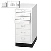 Multidrawer 29er-Serie DIN A4, 8 Sch&uuml;be, 3 versch. Schubladenh&ouml;hen, wei&szlig;, L298S8