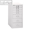 Bisley Basis Schubladenschrank f&uuml;r DIN A4, 8 Sch&uuml;be, reinwei&szlig;, L298B-825