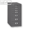 Bisley Basis Schubladenschrank f&uuml;r DIN A4, 8 Sch&uuml;be, silber, L298B-855