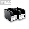 Moll Rotafile Databoxen Set "B" f. B&uuml;ro-Utensilien, schwarz, 2 St./Set, 990242