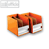 Moll Rotafile Databoxen Set "B" f&uuml;r B&uuml;ro-Utensilien, orange, 2 St./Set, 990282