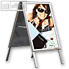 visupro Kundenstopper "Classic" DIN A0, 841x1189 mm, Aluminium, KS-A0-G32