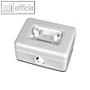 Inkiess Geldkassette B207xT150xH80 silber mit Zahlenschlo&szlig;, 52015301289400