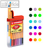 STABILO Fineliner point 88 Mini, 18er point pac, 688/18-03
