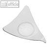 Papstar Fingerfood-Dreieck Schalen Asia, 7.7x9.5x9.5cm, glasklar, 12 St., 11272