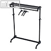 Alba Reihengarderobe PMRAKSG48 3N, 122x47x160cm, schwarz, 9426290