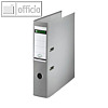LEITZ Plastikordner 180&deg;, R&uuml;ckenbreite 80 mm, PP, grau, 1013-50-85