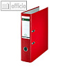 LEITZ Plastikordner 180&deg;, R&uuml;ckenbreite 80 mm, PP, rot, 1013-50-25