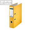LEITZ Plastikordner 180&deg;, R&uuml;ckenbreite 80 mm, PP, gelb, 1013-50-15