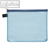 Foldersys Mehrzweck Reissverschluss Beutel A5 Blau blau/transparent
