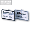 Durable Namensschild Clip-Card mit Kombiklemme, 40x75mm, grau, 25 St., 8130-10