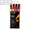 Posca Pigmentmarker Pc 3ml Glitter 4er Box | warme Farben