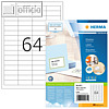 Herma Etiketten, SuperPrint, 48.3x16.9mm, wei&szlig;, 6400 St&uuml;ck, 4271
