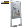 BST Informationswand Live, magnetisch, beidseitig, Aluminium, silber, LIVE-B