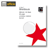 5* Briefblock CF, DIN A5, kariert, 50 Blatt, 60 g/m&sup2;,1 Block, 925249