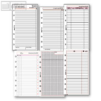 Kalendereinlagen und Zubehör für DIN A7 Planer