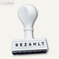 Textstempel BEZAHLT