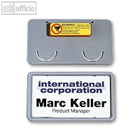 Namensschild Clip-Card mit Magnet