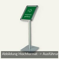 Infodisplay DIN A4 hoch auf Stativ